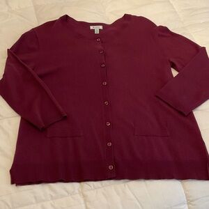 Two fine gauge knit cardigans